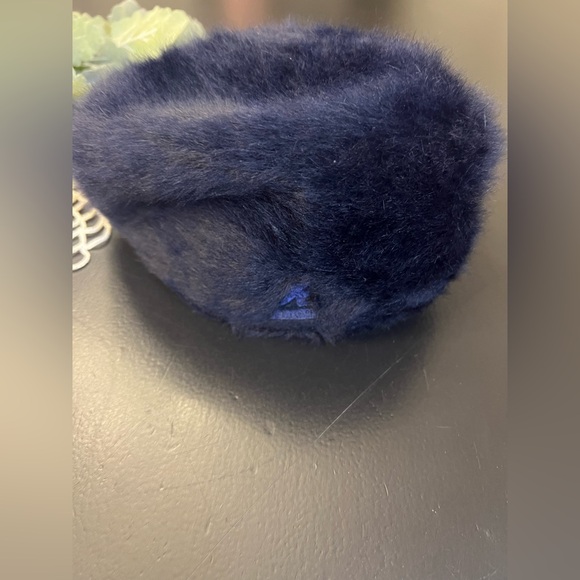 Kangol Vintage Angora Fur Blend Navy Blue Cap Hat Men’s Sz Medium - Picture 4 of 13